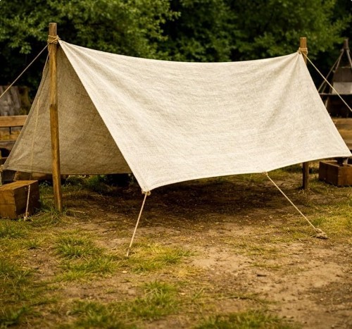 100 leinen reenactment tarp - 100%,