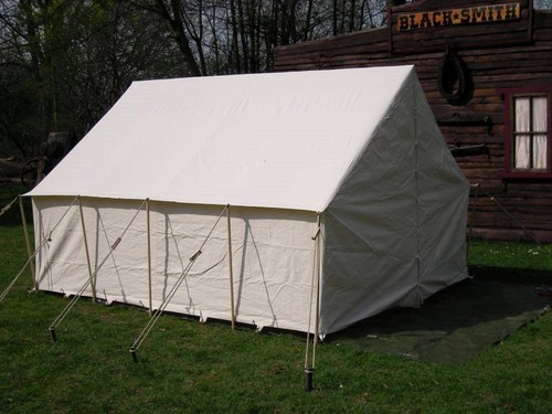Military wall tent - -,